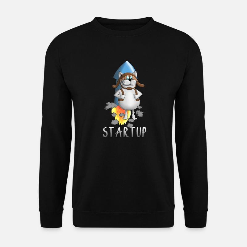 cool startup rocket - Unisex Sweatshirt - black