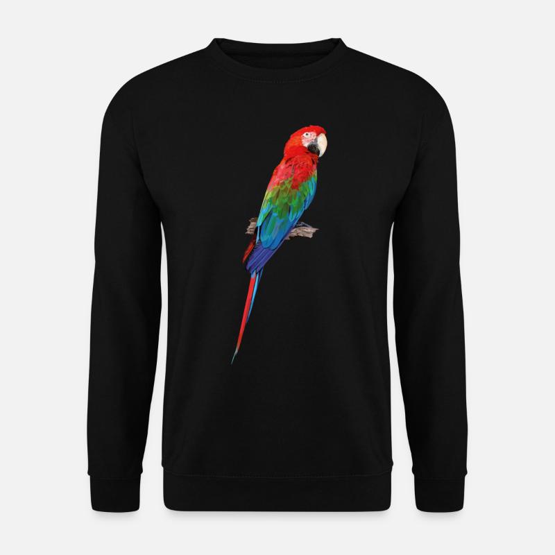 Grünflügelaras - Unisex Pullover - Schwarz