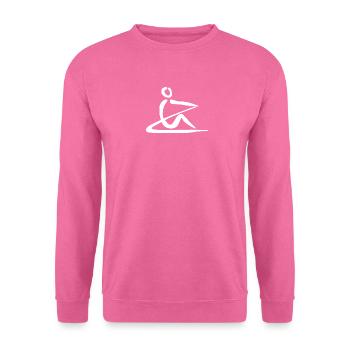 Ruderlogo weiß 1 - Unisex Pullover - Pink - Vorne