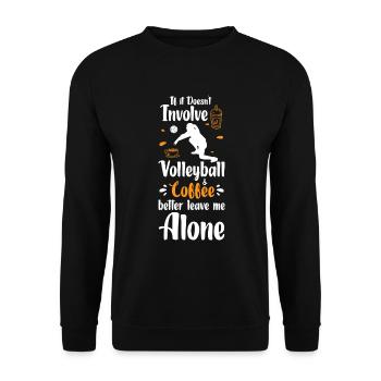 Volleyball Beach Volleyball Game Team - Unisex Sweatshirt - black - Front - Alina (178cm) & Michal (187cm)