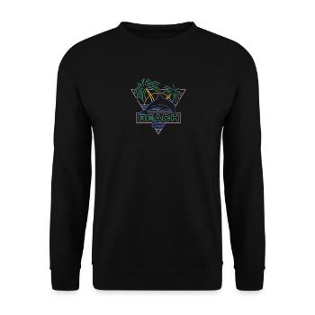 Beach Club - Unisex Pullover - Schwarz - Vorne - Alina (178cm) & Michal (187cm)