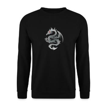Grey Dragon - Unisex Sweatshirt - black - Front - Alina (178cm) & Michal (187cm)