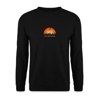 Vintage Nouveau-Brunswick Canada Fan rétro Cool - Sweat-shirt Unisexe - noir - Devant - Alina (178cm) & Michal (187cm)