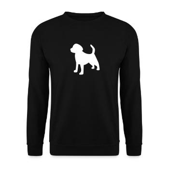 Icône Beagle - Sweat-shirt Unisexe - noir - Devant - Alina (178cm) & Michal (187cm)