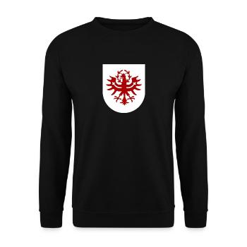 Tyrolean coat of arms - Unisex Sweatshirt - black - Front - Alina (178cm) & Michal (187cm)