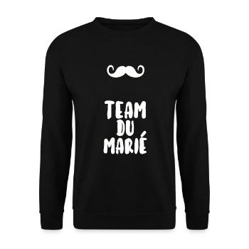 Team du marié - Sweat-shirt Unisexe - noir - Devant - Alina (178cm) & Michal (187cm)