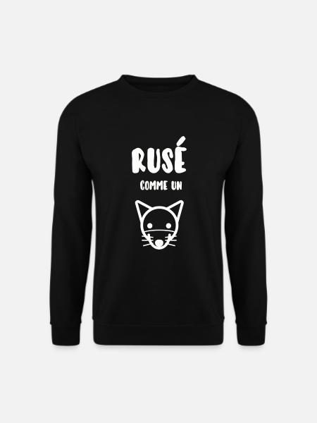 Rusé comme un renard - Sweat-shirt Unisexe - noir