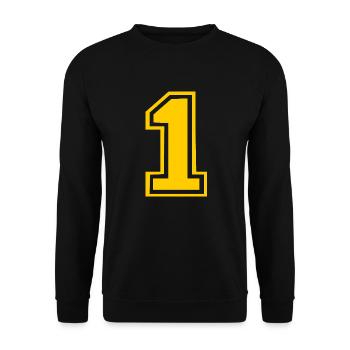 1 - Unisex Pullover - Schwarz - Vorne - Alina (178cm) & Michal (187cm)