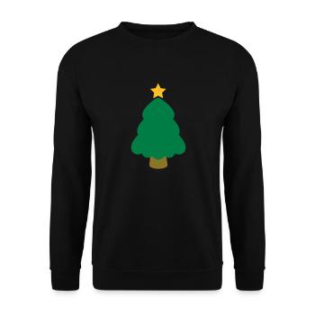 christmas tree - Sweat-shirt Unisexe - noir - Devant - Alina (178cm) & Michal (187cm)