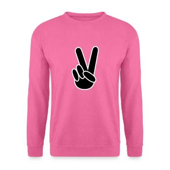 Signe la victoire de doigt - Sweat-shirt Unisexe - rose - Devant