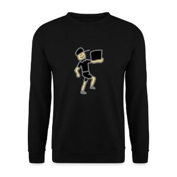Parcel post 3 - Unisex Sweatshirt - black - Front - Alina (178cm) & Michal (187cm)