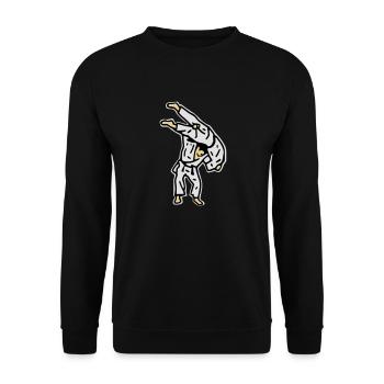 kata_guruma0 - Unisex Sweatshirt - black - Front - Alina (178cm) & Michal (187cm)