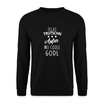 Trutschn Godl - Unisex Pullover - Schwarz - Vorne - Alina (178cm) & Michal (187cm)
