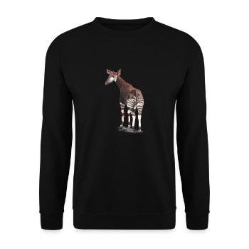Okapi - Unisex Pullover - Schwarz - Vorne - Alina (178cm) & Michal (187cm)