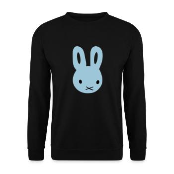 bunny/hase - Unisex Pullover - Schwarz - Vorne - Alina (178cm) & Michal (187cm)