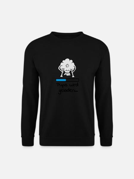 pups_geladen_2_3f - Unisex Pullover - Schwarz