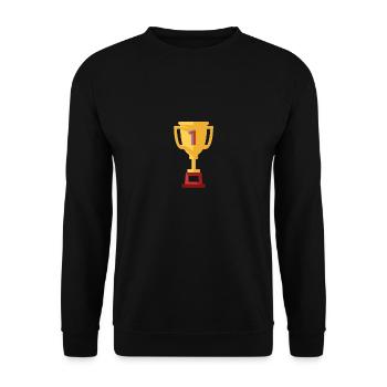 cup - Unisex Sweatshirt - black - Front - Alina (178cm) & Michal (187cm)