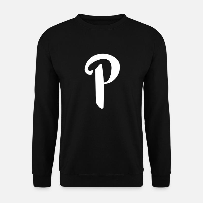 Letter p - Unisex Sweatshirt - black
