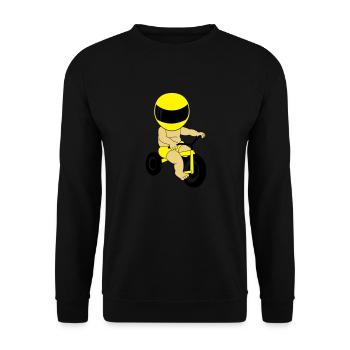 Baby Bike - Unisex Pullover - Schwarz - Vorne - Alina (178cm) & Michal (187cm)