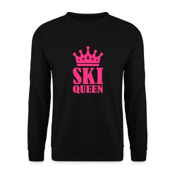 Ski Queen - Sweat-shirt Unisexe - noir - Devant - Alina (178cm) & Michal (187cm)