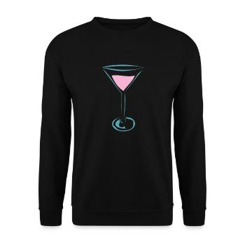 cocktail - Unisex Sweatshirt - black - Front - Alina (178cm) & Michal (187cm)