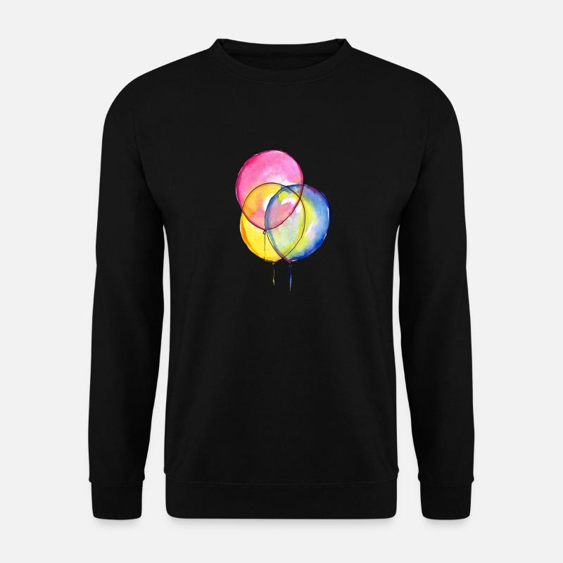 Luftballons - Unisex Pullover - Schwarz