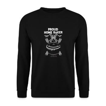Dutch Oven T Shirt Design Home Baker - Sweat-shirt Unisexe - noir - Devant - Alina (178cm) & Michal (187cm)