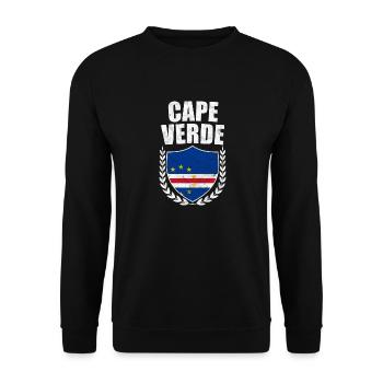 Cap-Vert Cape Verde Cabo Verde Cadeau De Drapeau - Sweat-shirt Unisexe - noir - Devant - Alina (178cm) & Michal (187cm)