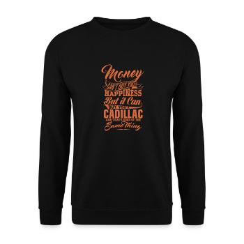 GELD UND CADILLAC Y. - Unisex Pullover - Schwarz - Vorne - Alina (178cm) & Michal (187cm)