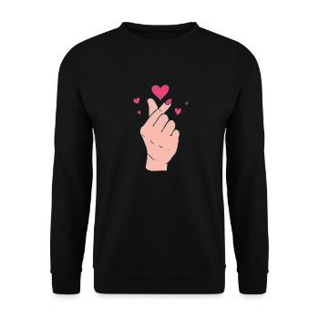 Kpop K-pop Marchandise coréenne Drama Kdrama - Sweat-shirt Unisexe - noir - Devant - Alina (178cm) & Michal (187cm)