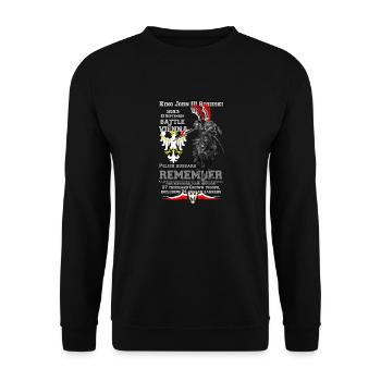 Battle of Vienna - Bitwa o wieden -Jan Sobieski - Sweat-shirt Unisexe - noir - Devant - Alina (178cm) & Michal (187cm)