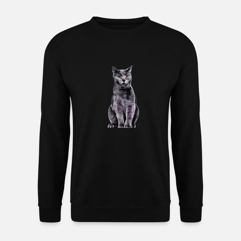 Kartäuserkatze - Unisex Pullover - Schwarz