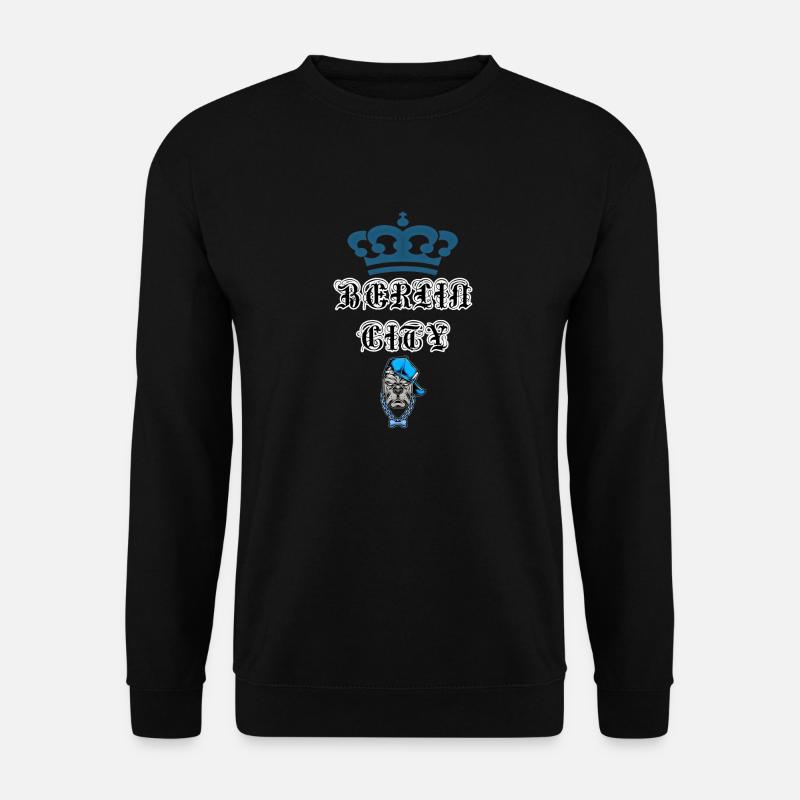 20220627 221407BERLIN CITY DOG - Unisex Pullover - Schwarz