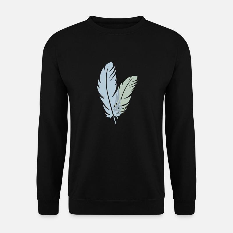 Two feathers - Unisex Sweatshirt - black