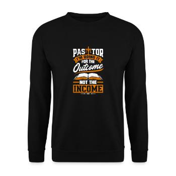 Pastor Appreciation Clergy Preacher Christian - Unisex Sweatshirt - black - Front - Alina (178cm) & Michal (187cm)