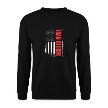 Loan Officer – Financial Institution Credit - Unisex Sweatshirt - black - Front - Alina (178cm) & Michal (187cm)