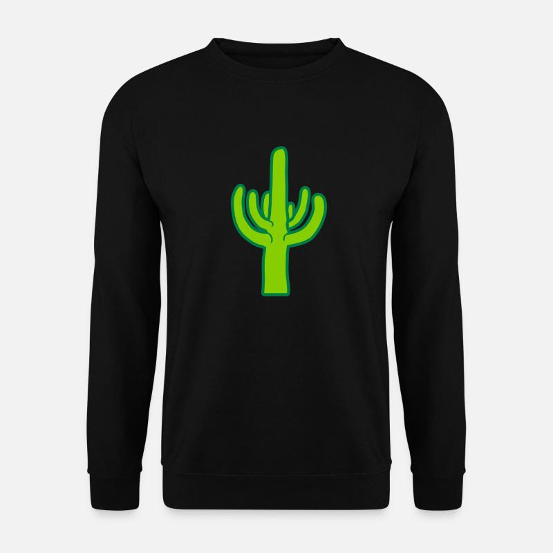 Desert Cactus Silhouette Plant - Unisex Sweatshirt - black