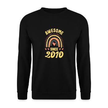 12ter Geburtstag 12 Jahre Idee zum 12. Geburtstag - Unisex Pullover - Schwarz - Vorne - Alina (178cm) & Michal (187cm)