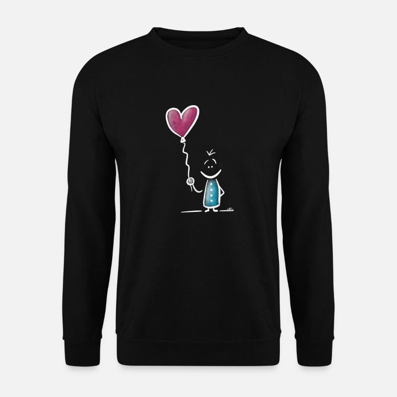 Braut Rosa Herz - Unisex Pullover - Schwarz