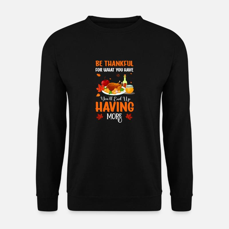 Thanksgiving-Design - Unisex Pullover - Schwarz