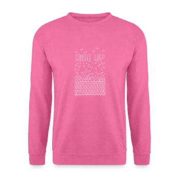 Lève-toi blanc - Esra 10.4 - Sweat-shirt Unisexe - rose - Devant