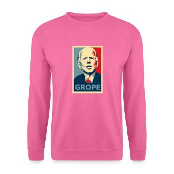 Joe Biden Grope - Plakat für politische Kampagne - Unisex Pullover - Pink - Vorne
