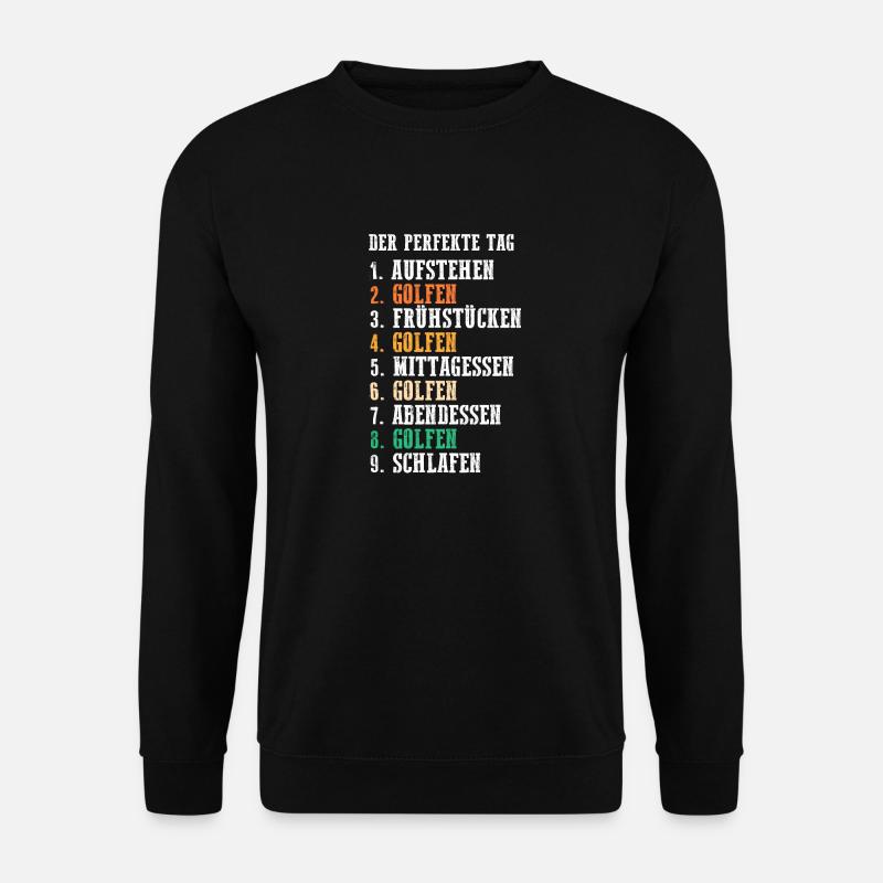 Golfspieler Golfer Golf - Unisex Pullover - Schwarz