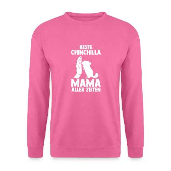Beste Chinchilla Mama aller Zeiten - Unisex Pullover - Pink - Vorne