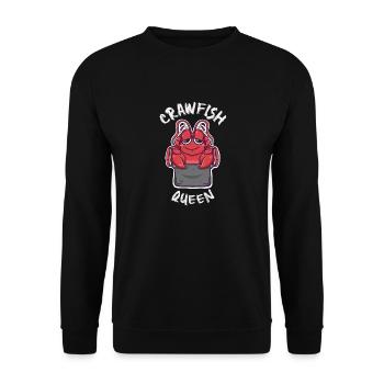 Kawaii Crawfish Queen Funny Cajun Crawfish Bil - Sweat-shirt Unisexe - noir - Devant - Alina (178cm) & Michal (187cm)
