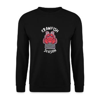Funny Crawfish Season Kawaii Crawfish Boil Cajun - Unisex Sweatshirt - black - Front - Alina (178cm) & Michal (187cm)