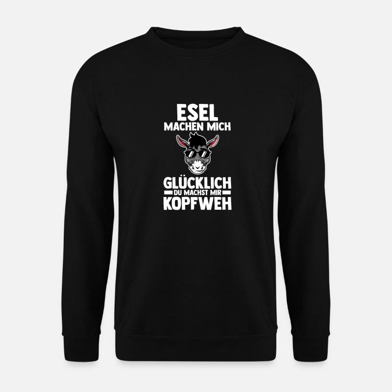 Esel - Unisex Pullover - Schwarz