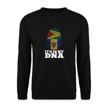 Barbados flag Barbadian bayan - Unisex Sweatshirt - black - Front - Alina (178cm) & Michal (187cm)