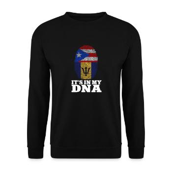 Drapeau de la Barbade Bayan barbadien - Sweat-shirt Unisexe - noir - Devant - Alina (178cm) & Michal (187cm)