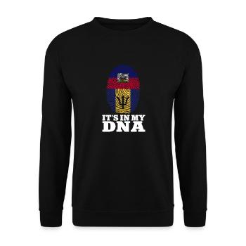 Barbados flag Barbadian bayan - Unisex Sweatshirt - black - Front - Alina (178cm) & Michal (187cm)